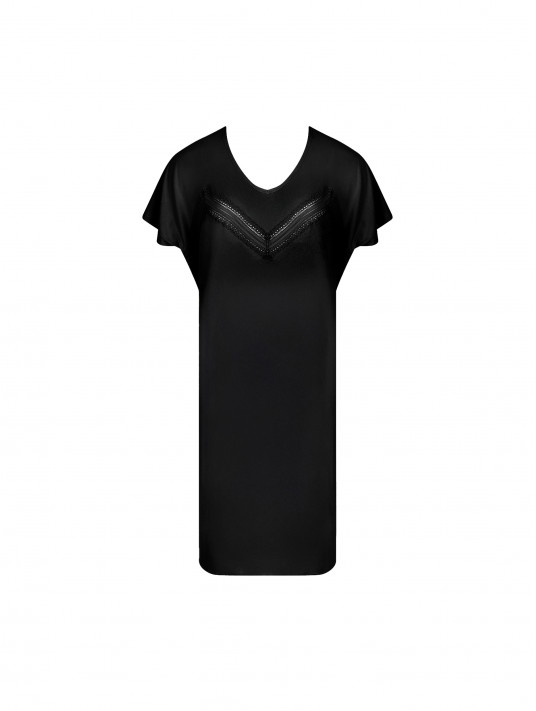Chemise de nuit modal noir SIMPLY GRAPHIC