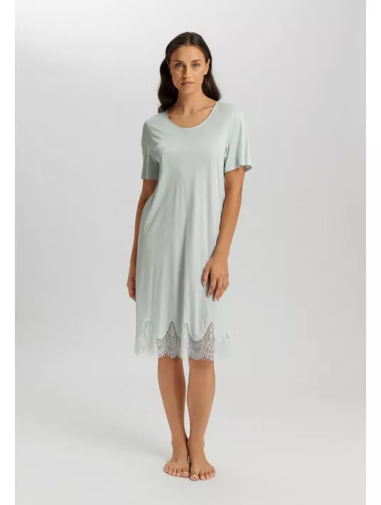 hanro Chemise de nuit manches courtes MELIA hanro Chemise de nuit manches courtes MELIA