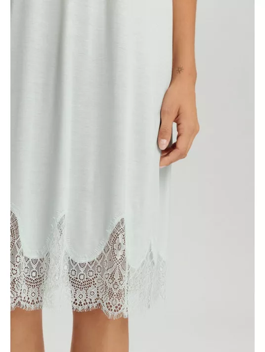 hanro Chemise de nuit manches courtes MELIA hanro Chemise de nuit manches courtes MELIA