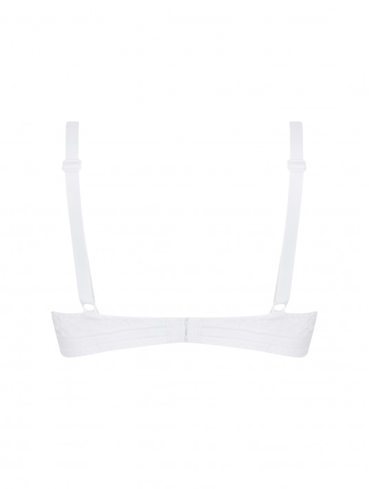 ANtigel white Non wired bra DENTELLE REBELLE