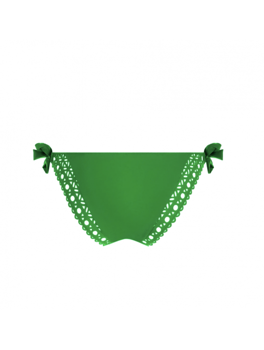 Bikini noeuds vert AJOURAGE COUTURE