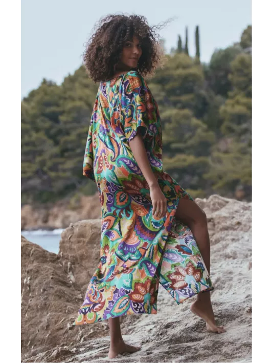 Marjolaine Long silk dress ATHENA Marjolaine Long silk dress ATHENA