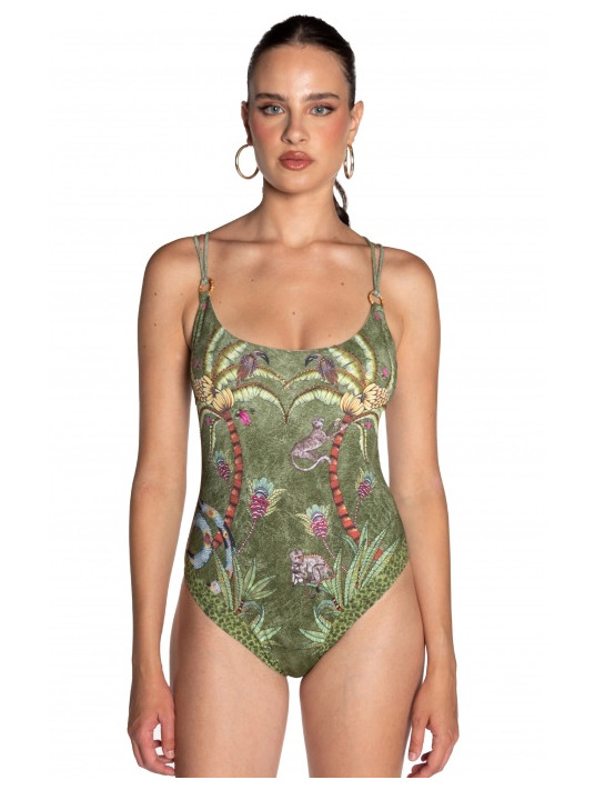 PIN UP One piece swimsuit SAFARI