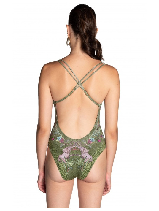 PIN UP One piece swimsuit SAFARI