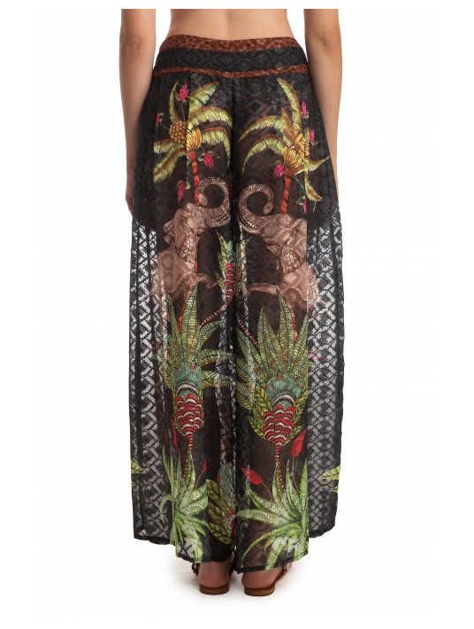 PIN UP Printed beach skirt SAFARI