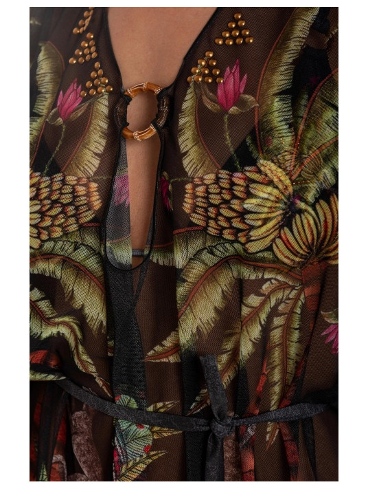 PIN UP Poncho imprimé SAFARI