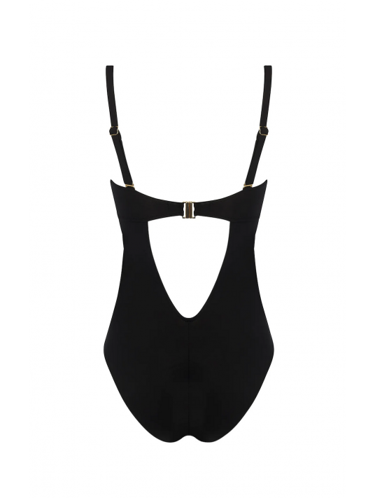 ANTIGEL Maillot une pièce noir bandeau coque LA GLAM TONIQUE