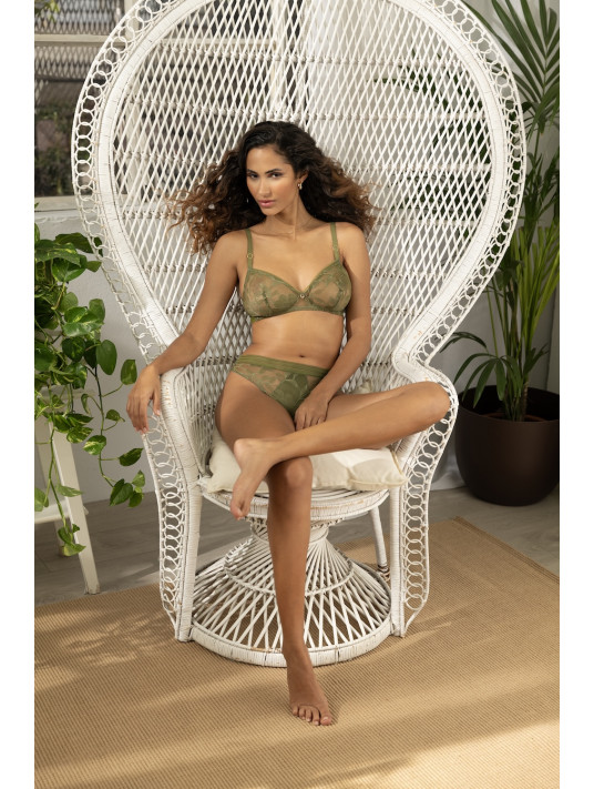 Antigel Non wired bra green DENTELLE REBELLE