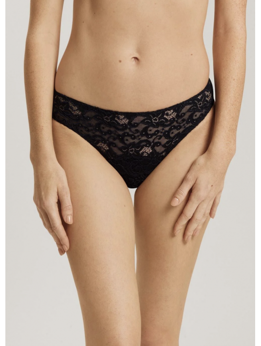 Hanro Black cotton briefs MOMENTS