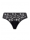 Hanro Culotte dentelle coton noir MOMENTS