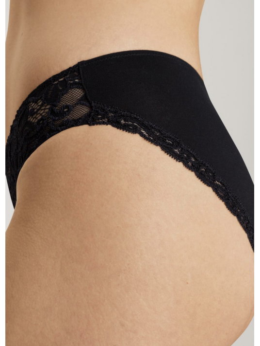 Hanro Black cotton briefs MOMENTS