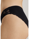 Hanro Black cotton briefs MOMENTS