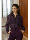 Lise Charmel purple Silk shirt transparent VARIATION DESIR