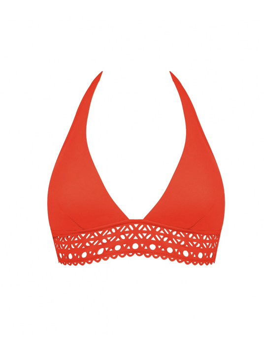 maillot lise charmel Triangle orange AJOURAGE COUTURE