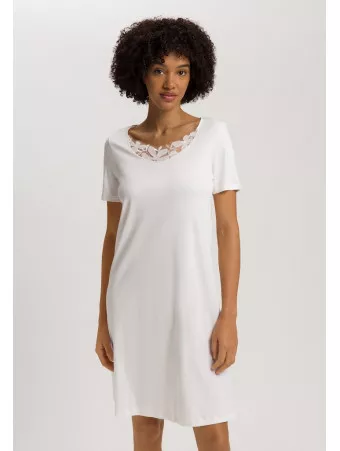 HAnro Chemise de nuit manches courtes coton KALEA