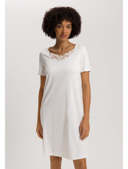 HAnro Chemise de nuit manches courtes coton KALEA