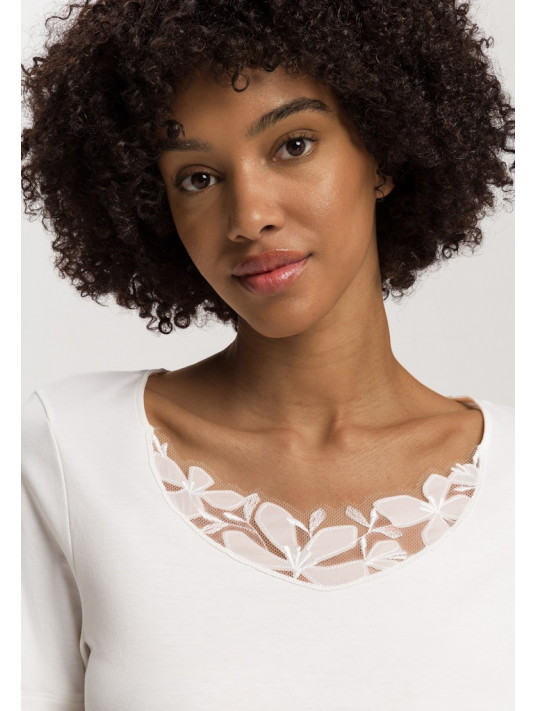 HAnro Chemise de nuit manches courtes coton KALEA
