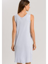 Hanro Sleeveless blue cotton nightgown PURE ESSENCE