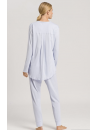 hanro Pyjama manches longues bleu PURE ESSENCE