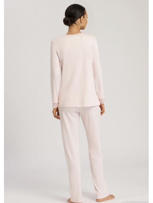 hanro Long sleeved pink Pajamas MOMENTS