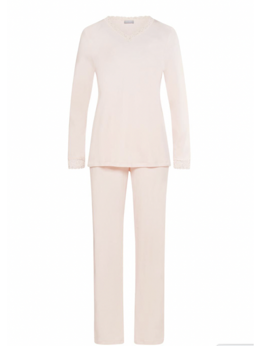 hanro Long sleeved pink Pajamas MOMENTS