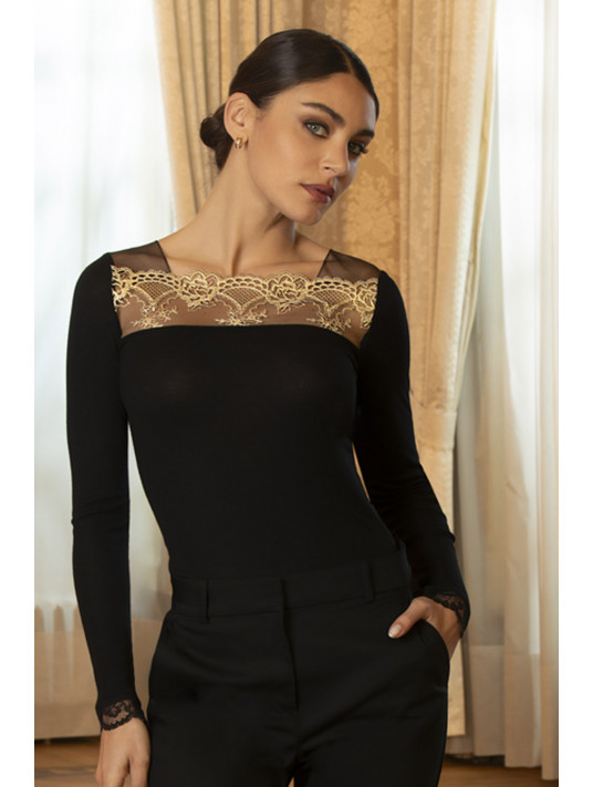 Lise charmel Top manches longues SUBLIME EN OR