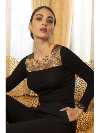 Lise Charmel Woolen silk top SUBLIME EN OR