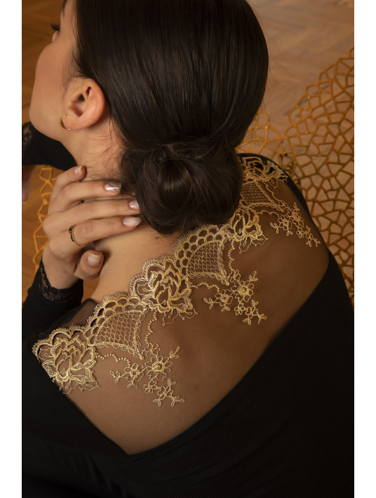 Lise Charmel Woolen silk top SUBLIME EN OR