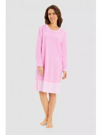 FERAUD Pink long-sleeved nightgown