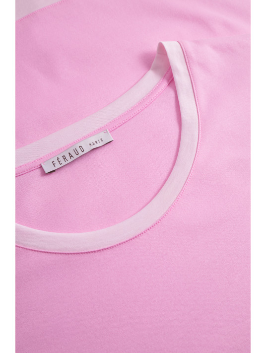 FERAUD Pink long-sleeved nightgown