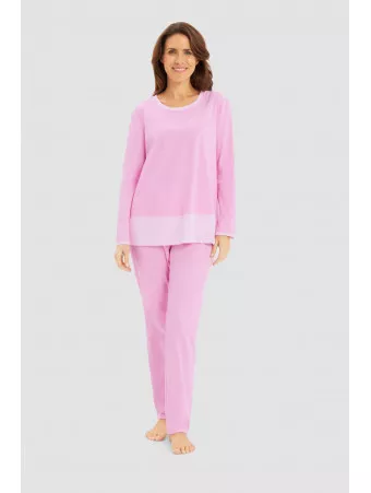 Long-sleeved pink pajamas COTTON & MODAL