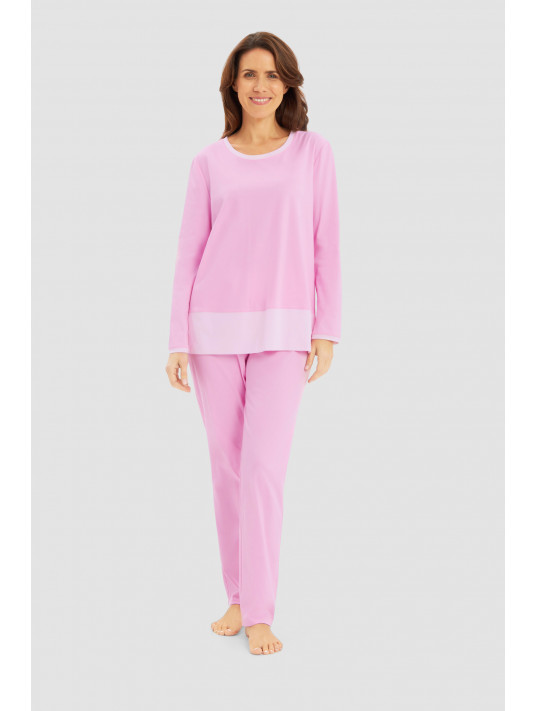 Long-sleeved pink pajamas COTTON & MODAL