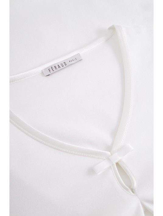 White long-sleeved nightgown FERAUD