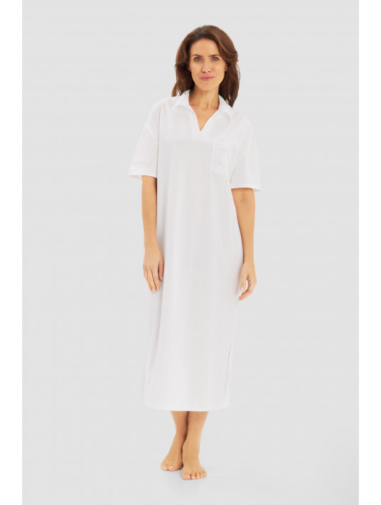 FÉRAUD Short-sleeved nightgown COTTON