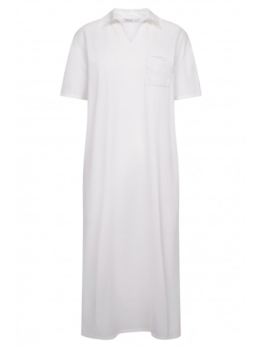FÉRAUD Short-sleeved nightgown COTTON