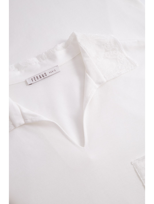 FÉRAUD Short-sleeved nightgown COTTON