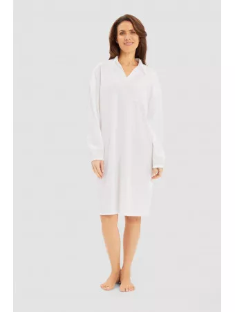 FÉRAUD Long-sleeved nightdress COTTON
