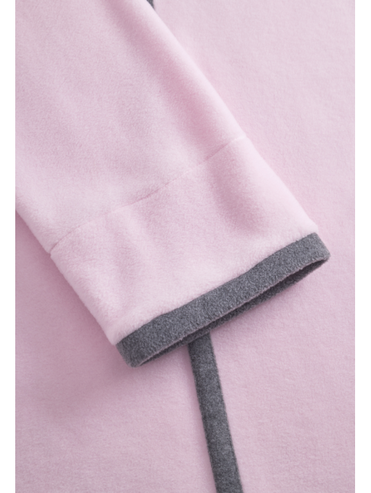 Robe de chambre en polaire rose