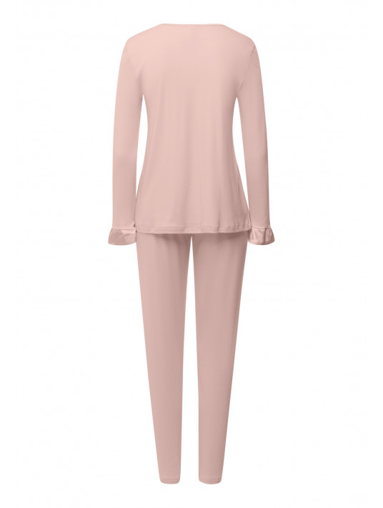 HANRO Pink long-sleeved pyjamas CLAIRE