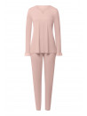 HANRO Pyjama manches longues rose CLAIRE