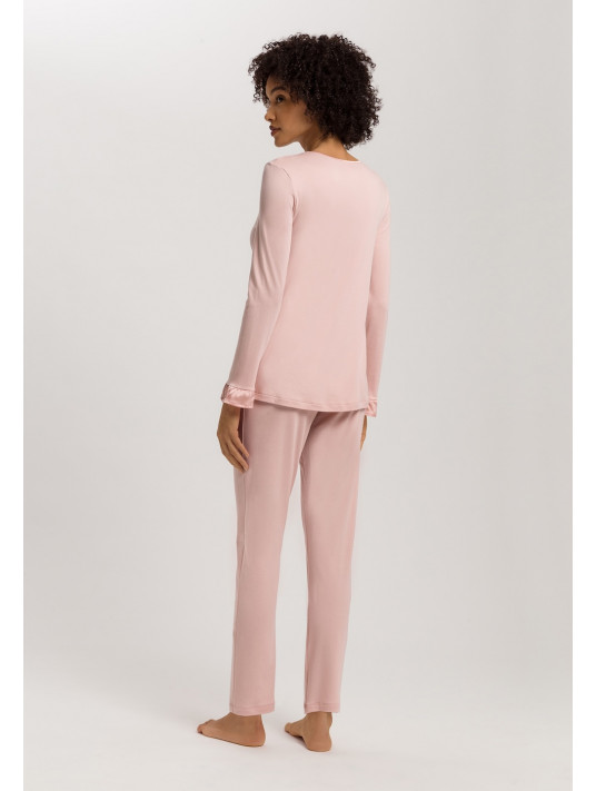 HANRO Pyjama manches longues rose CLAIRE