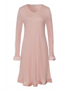 HANRO Chemise de nuit manches longues rose CLAIRE