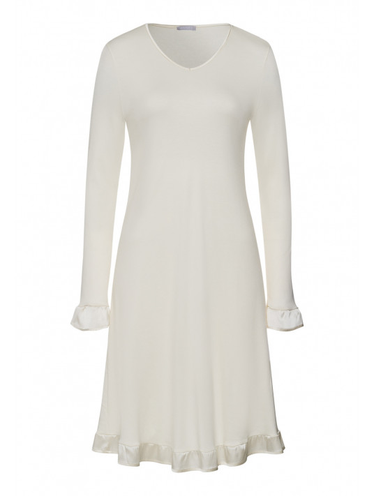 HANRO Ivory long-sleeved nightgown CLAIRE