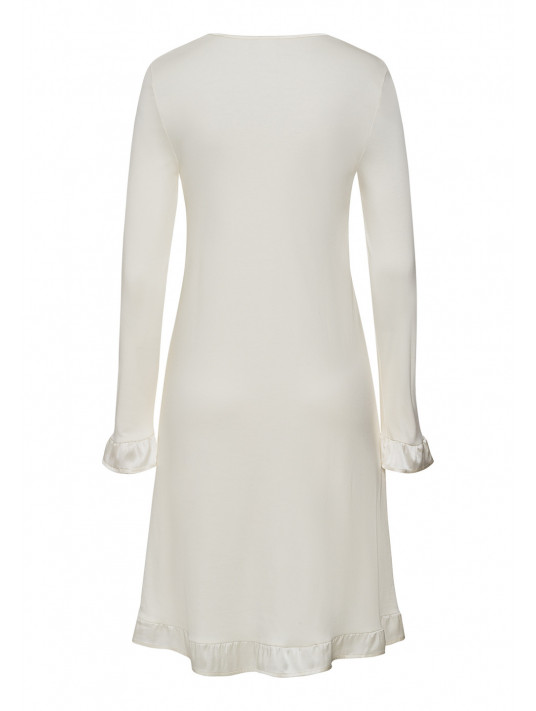 HANRO Ivory long-sleeved nightgown CLAIRE