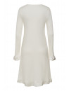 HANRO Chemise de nuit manches longues ivoire CLAIRE
