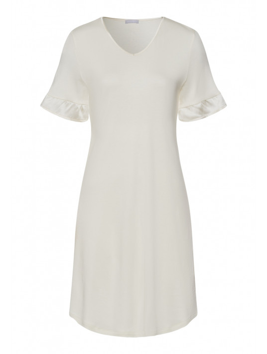 HANRO Ivory short-sleeved nightdress CLAIRE