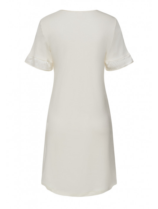 HANRO Ivory short-sleeved nightdress CLAIRE