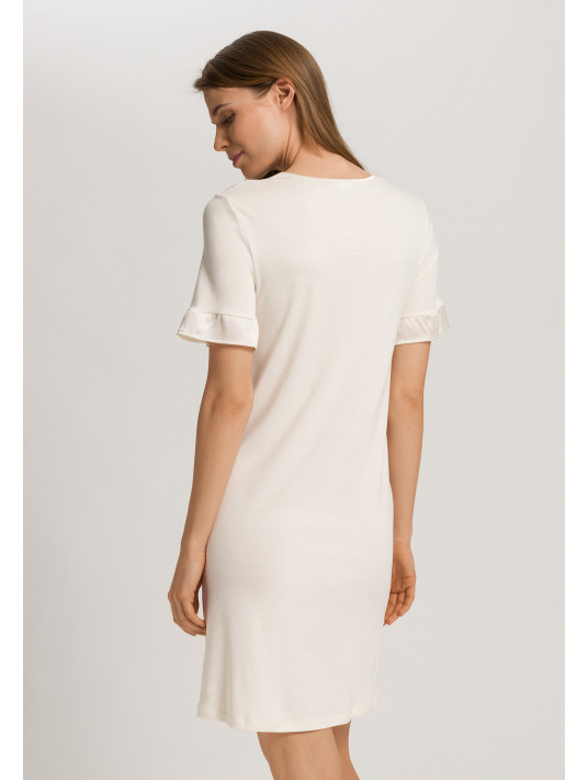 HANRO Ivory short-sleeved nightdress CLAIRE
