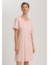 HANRO Powder pink short-sleeved nightgown CLAIRE
