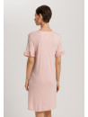 HANRO Powder pink short-sleeved nightgown CLAIRE